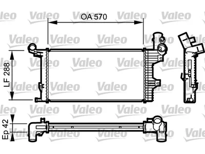 Radiator Valeo 9735000903 Radiator Valeo 9735000903