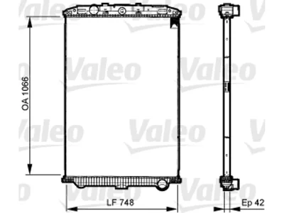 Radiator Valeo 1861737 Radiator Valeo 1861737