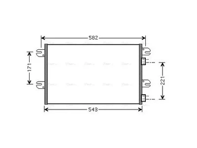 Kondensator AVA Cooling 504022659 Kondensator AVA Cooling 504022659
