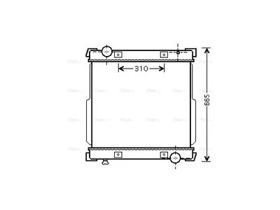Radiateur AVA Cooling 504080547 Radiateur AVA Cooling 504080547