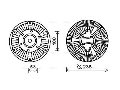 Visco coupling AVA Cooling 571083 Visco coupling AVA Cooling 571083