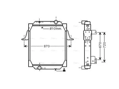 Radiador AVA Cooling 5001866240 Radiador AVA Cooling 5001866240