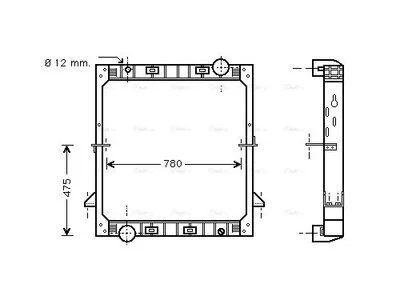 Radiator AVA Cooling 500348318 Radiator AVA Cooling 500348318