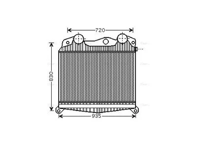 Intercooler AVA Cooling 81061300179 Intercooler AVA Cooling 81061300179