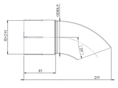 Endrohr Dinex 1439104