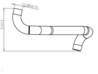 Front exhaust pipe Dinex 6704922401