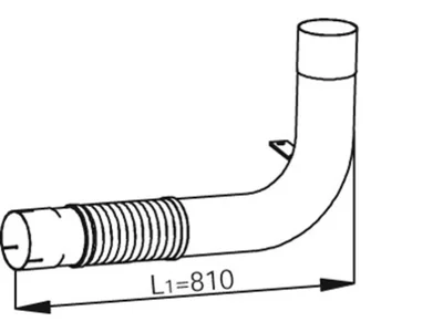Front exhaust pipe Dinex 9484900919
