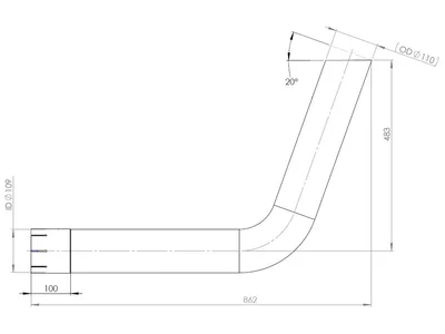 Tubo di scarico Dinex 20726950