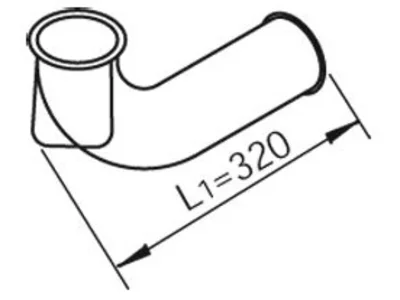 Tub final de evacuare Dinex 1609192 Tub final de evacuare Dinex 1609192