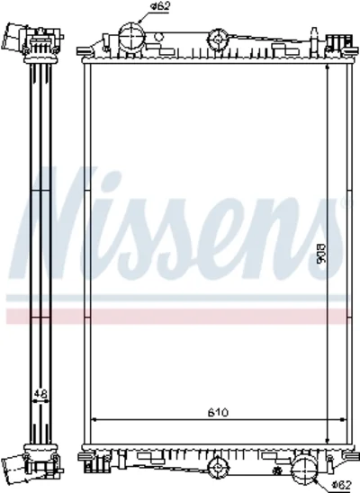 المشعاع Nissens 1348001 المشعاع Nissens 1348001