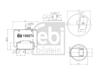 Air spring bellows Febi 02997992