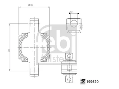 Trusă pentru reparații Febi 7420864587 Trusă pentru reparații Febi 7420864587