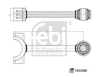 Achsstrebe Febi 85437186029