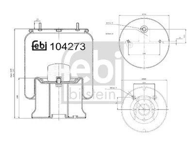 Air spring bellows Febi 