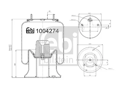 Air spring bellows Febi 