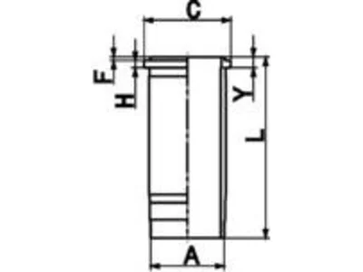 Cylinder liner Kolbenschmidt 1302095 Cylinder liner Kolbenschmidt 1302095