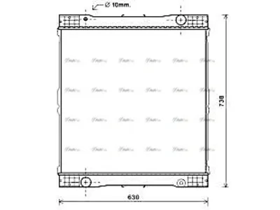 Radiator AVA Cooling 6285001899 Radiator AVA Cooling 6285001899