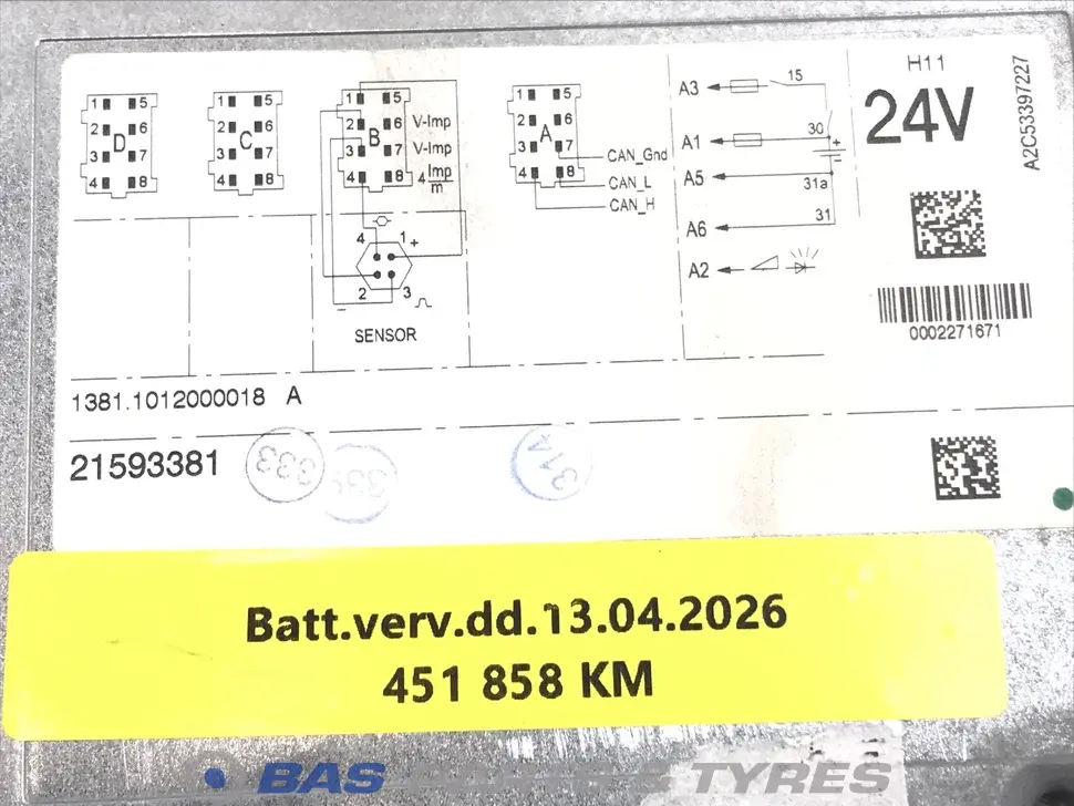 Tachygraphe Volvo 85131063 Tachygraphe Volvo 85131063