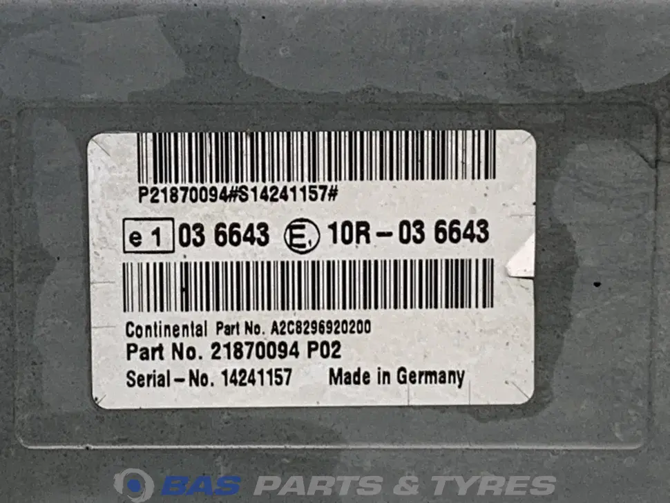 Control unit Ad Blue Volvo 21870094 Control unit Ad Blue Volvo 21870094