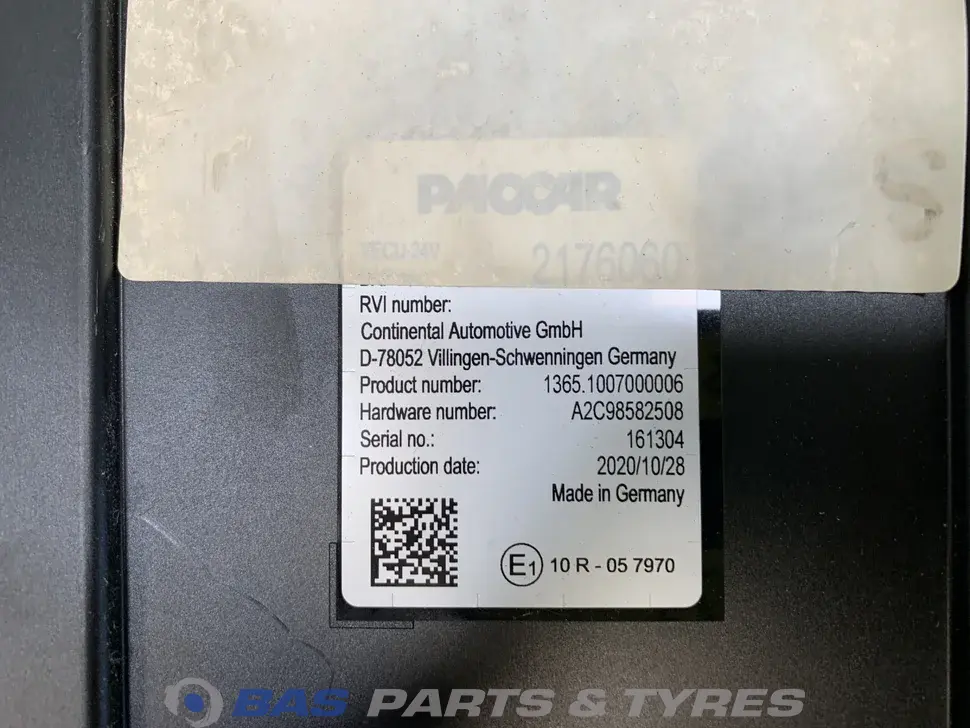 Unidad de control VECU DAF 2034161 Unidad de control VECU DAF 2034161