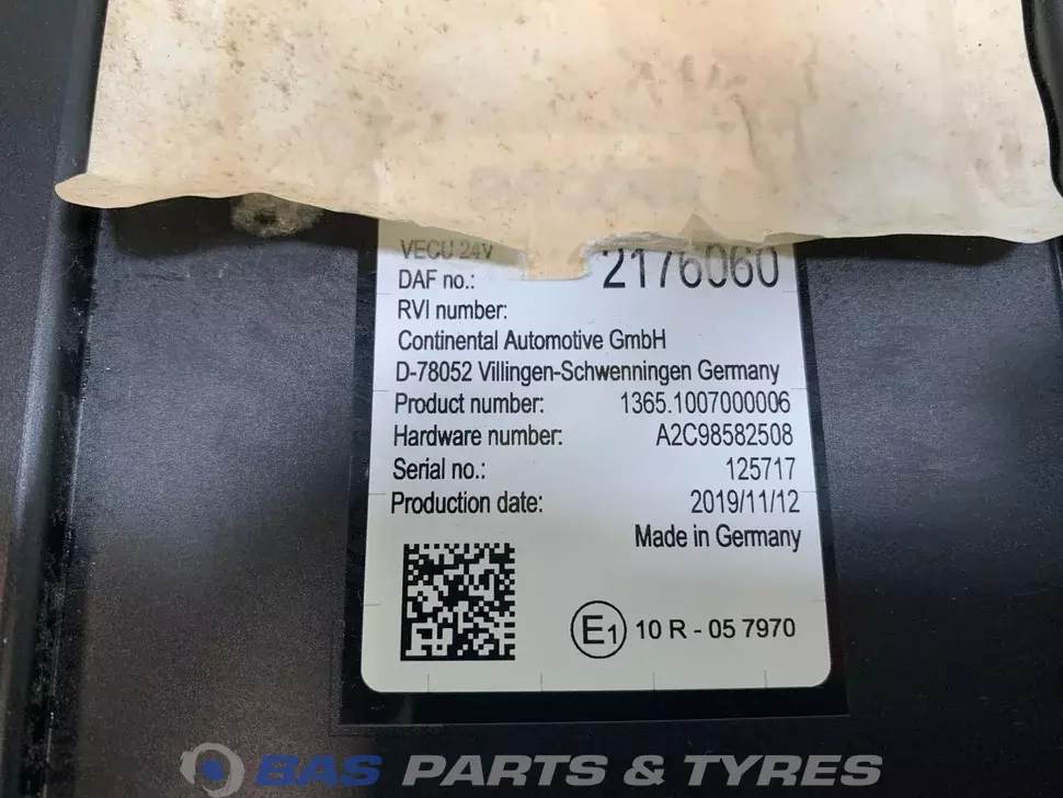 Unité de contrôle VECU DAF 2034161 Unité de contrôle VECU DAF 2034161