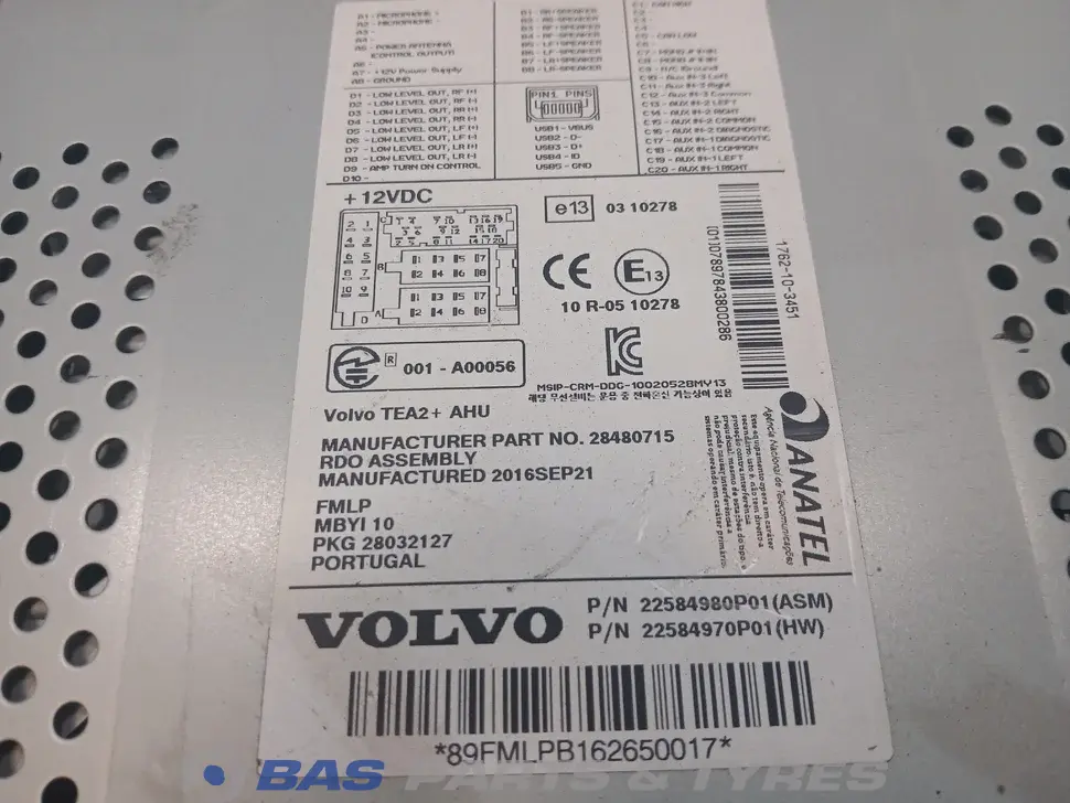 CD player Volvo 21461984 CD player Volvo 21461984