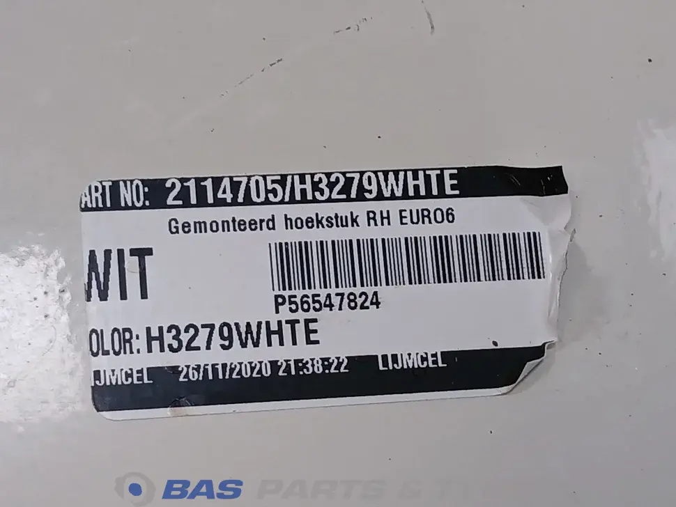 Canto da cabine DAF 1835710 Canto da cabine DAF 1835710