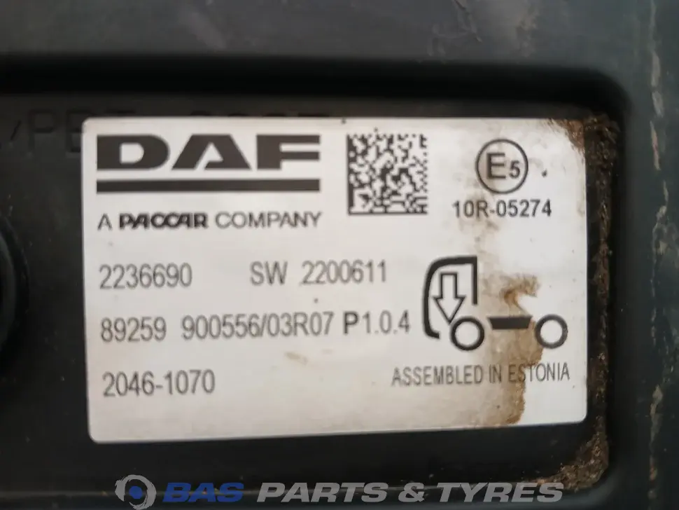 Unité de commande châssis avant DAF 2049635 Unité de commande châssis avant DAF 2049635