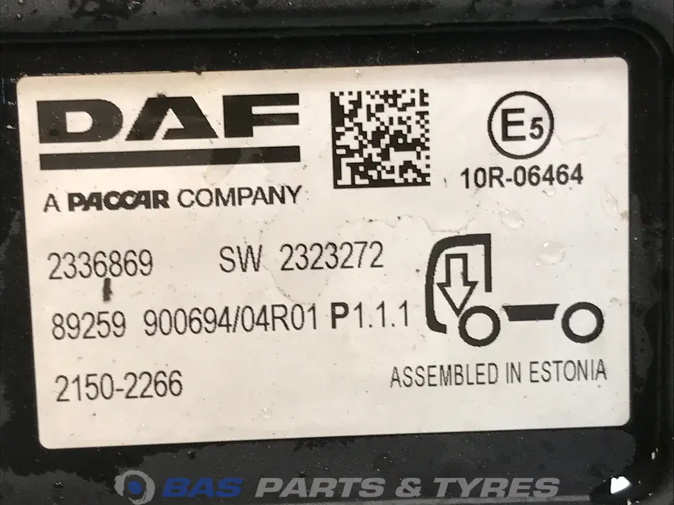 Front chassis control unit DAF 2049635 Front chassis control unit DAF 2049635