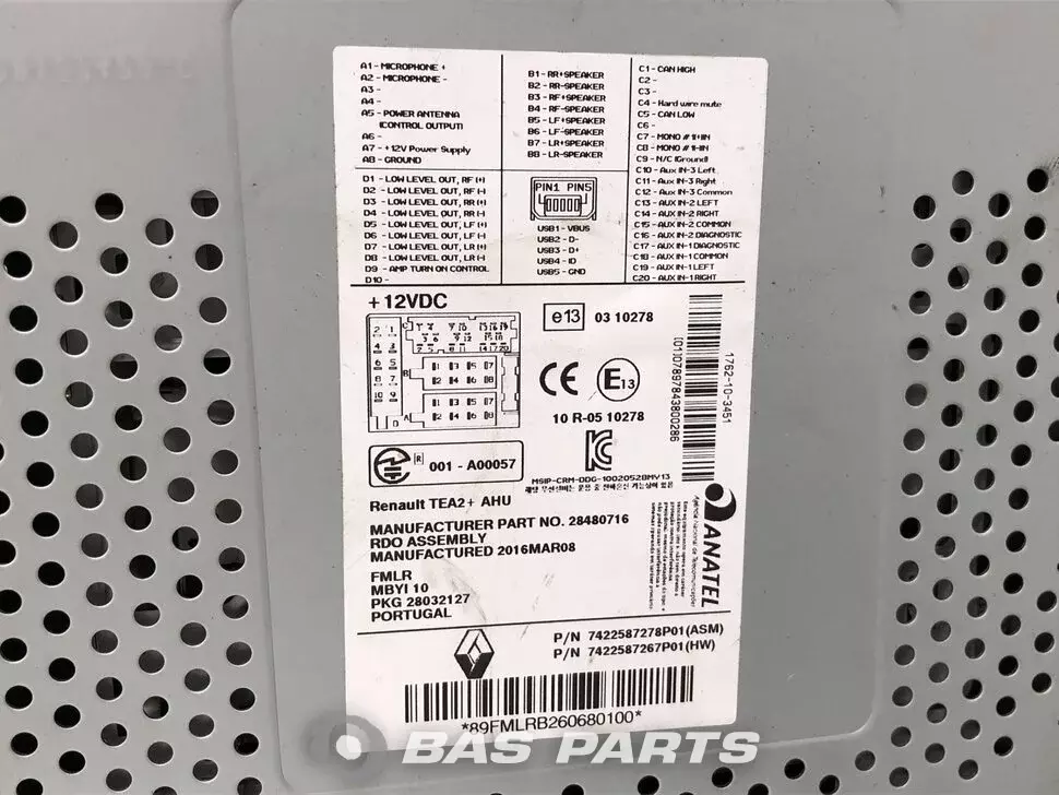 Radio Renault 7421461994 Radio Renault 7421461994