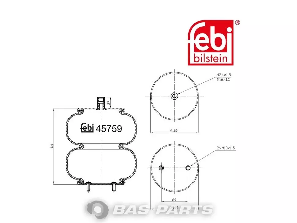 Luftfederbalg Febi 20541504 Luftfederbalg Febi 20541504