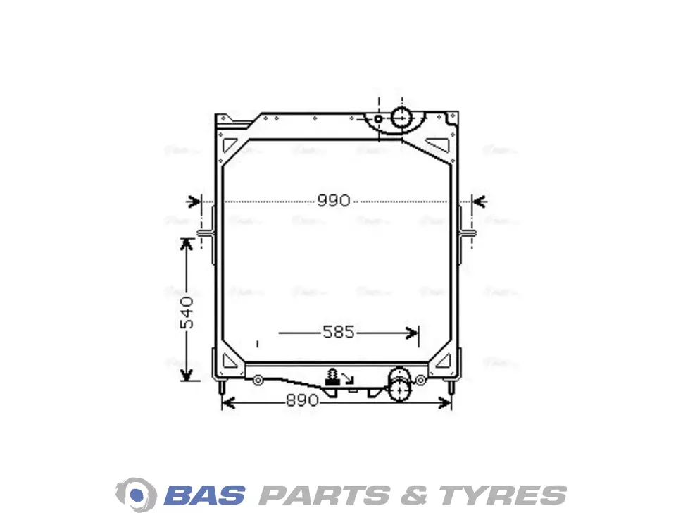Radiator AVA Cooling 20722440