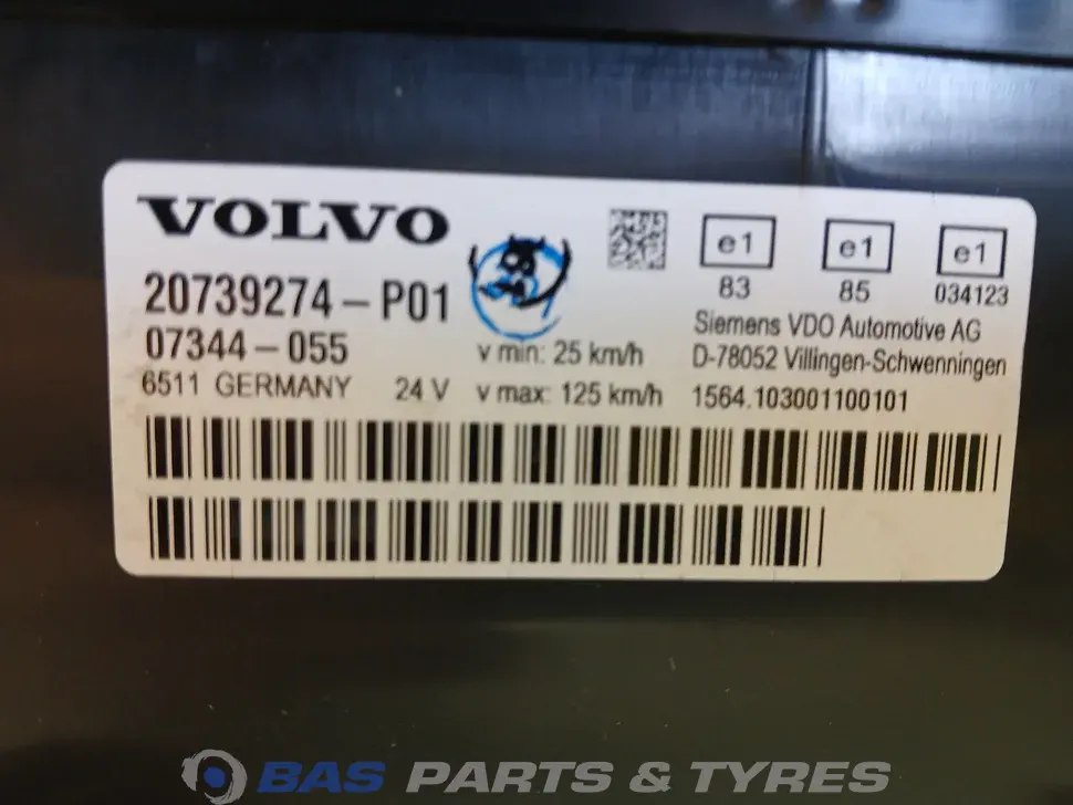 Controlpanel Volvo 20428693 Controlpanel Volvo 20428693