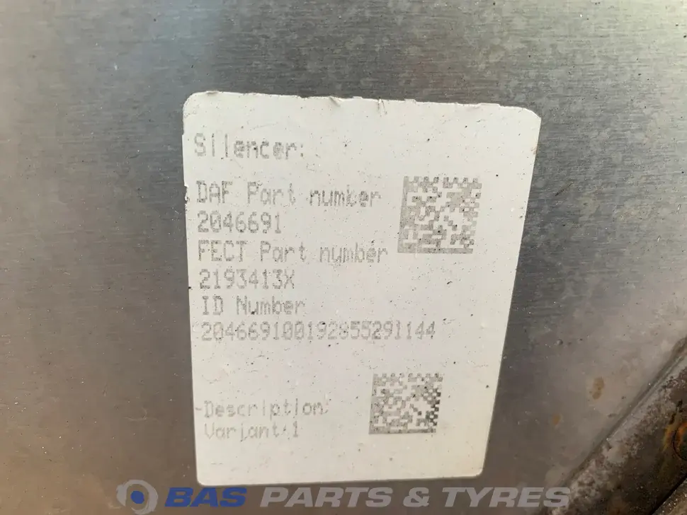 Silencieux DAF 2300745 Silencieux DAF 2300745