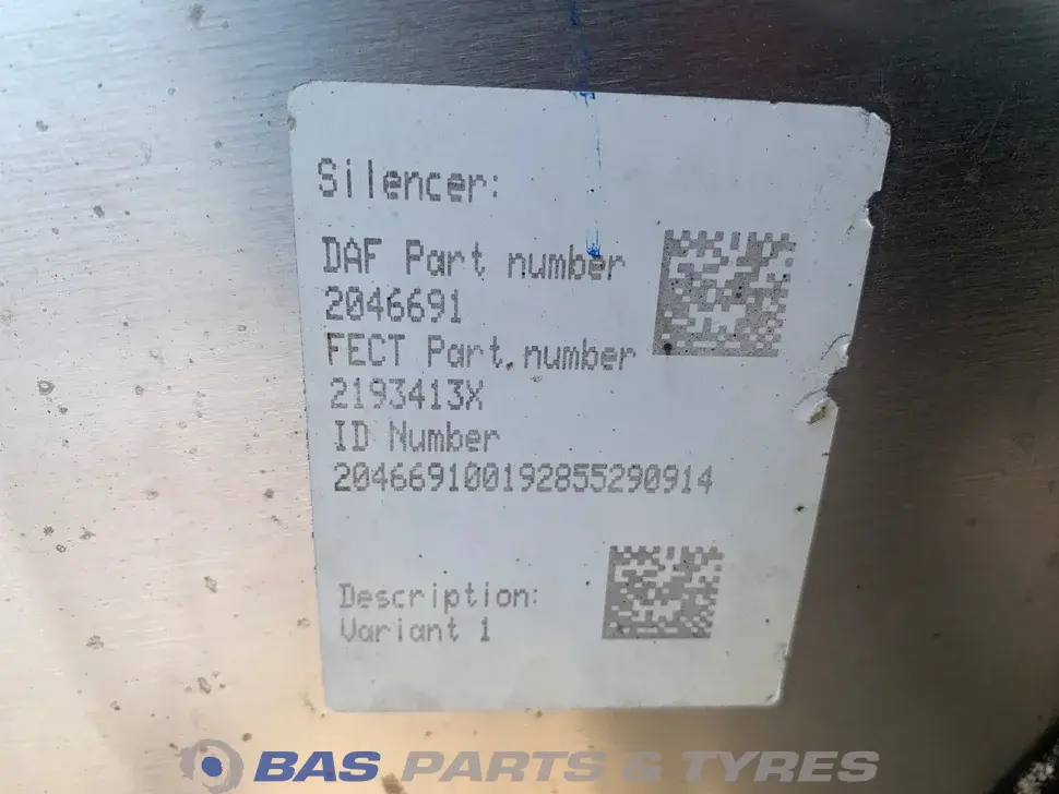 Silenziatore DAF 2300745 Silenziatore DAF 2300745