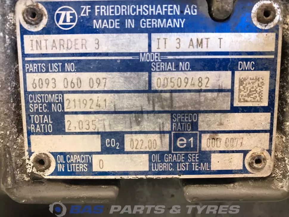 Ralentisseur DAF ZF Intarder 2119241 Ralentisseur DAF ZF Intarder 2119241
