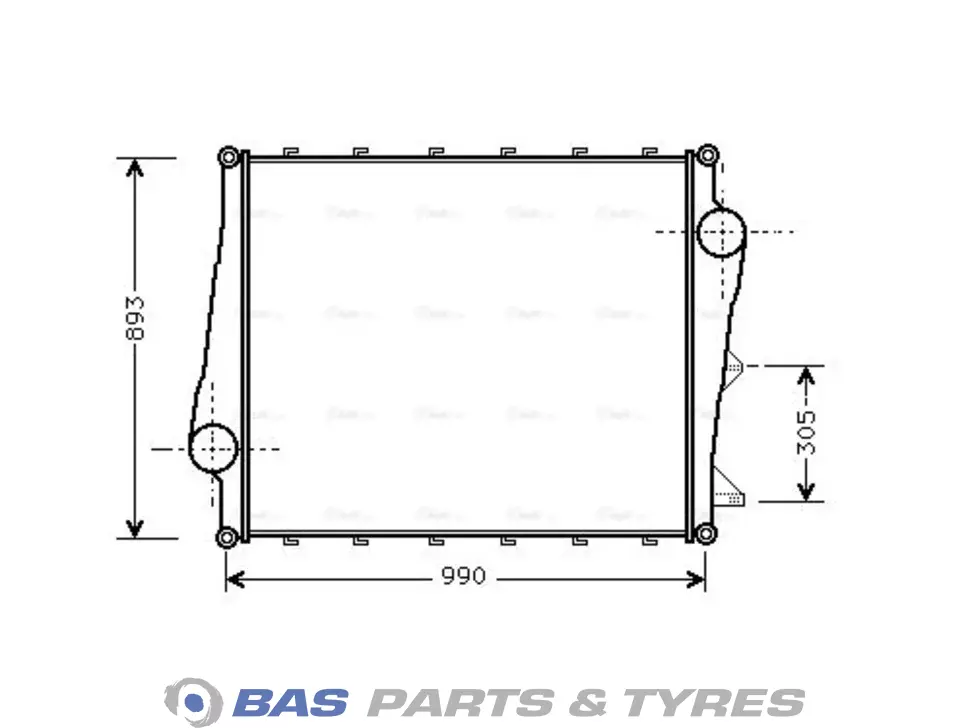 Intercooler AVA Cooling 85000483