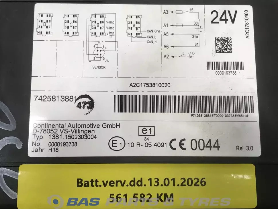 Tachygraphe Volvo 21718363 Tachygraphe Volvo 21718363