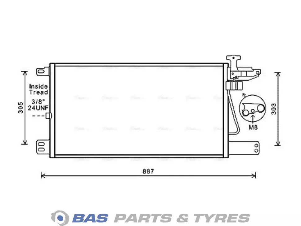Condensator AVA Cooling 1752264 Condensator AVA Cooling 1752264