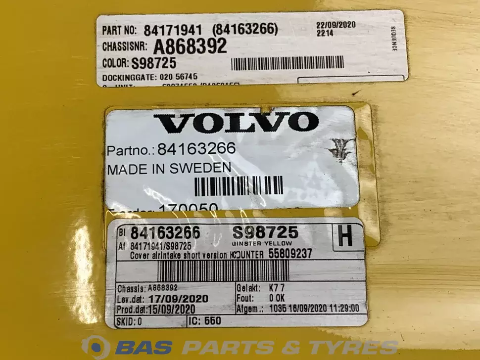 Couverture Volvo 84171941 Couverture Volvo 84171941