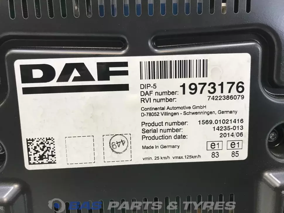 Panou de control DAF 1952906 Panou de control DAF 1952906