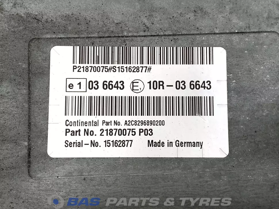 Unité de commande AdBlue Volvo 21870075 Unité de commande AdBlue Volvo 21870075