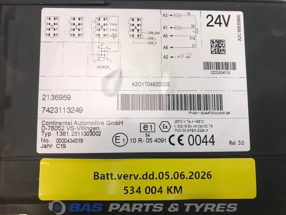 Tachygraphe DAF 1888488 Tachygraphe DAF 1888488