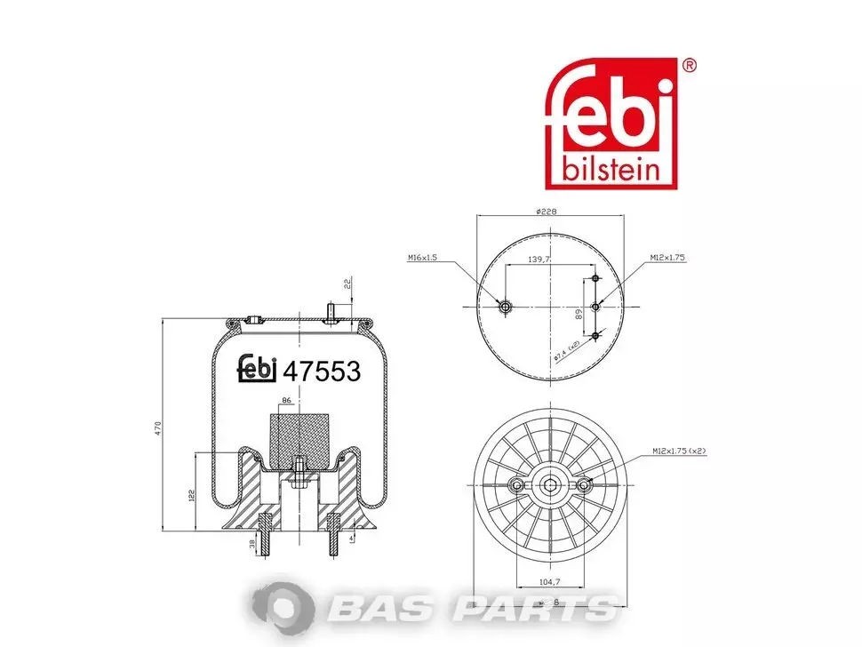 Luftfederbalg Febi 1401484