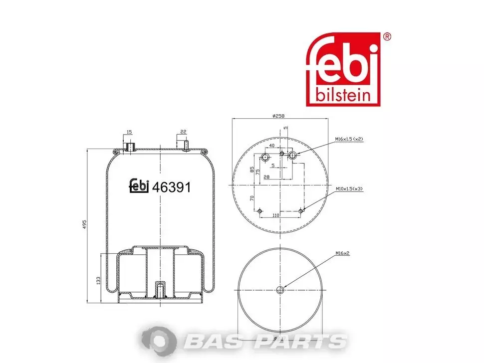 Luftfederbalg Febi 83656 Luftfederbalg Febi 83656