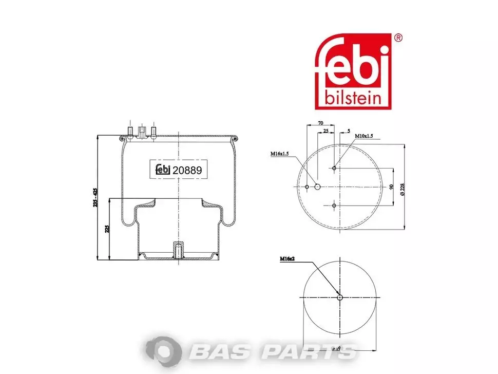 Luftfederbalg Febi 99984 Luftfederbalg Febi 99984
