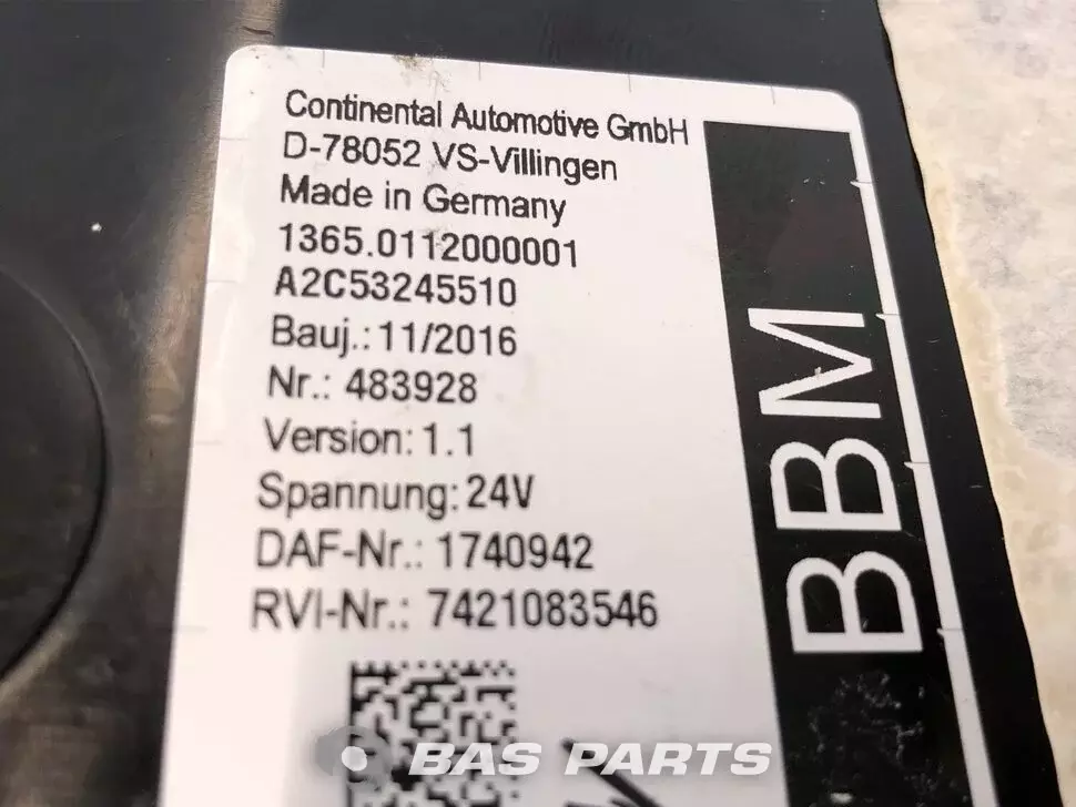 Unitate de control BBM DAF 1658824 Unitate de control BBM DAF 1658824