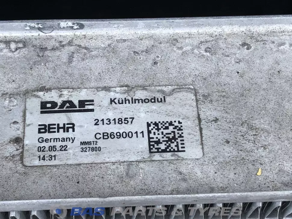 Intercooler DAF 1909457 Intercooler DAF 1909457