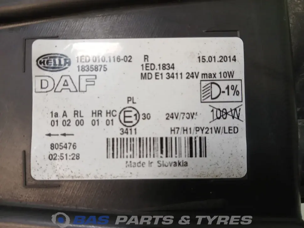 Far XF106 Dreapta LHD 1857519 Far XF106 Dreapta LHD 1857519