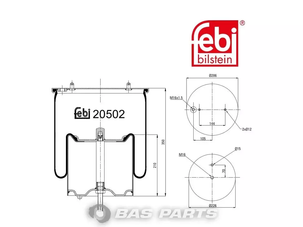 Luftfederbalg Febi 1 510 195 Luftfederbalg Febi 1 510 195